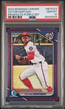 2024 Bowman Chrome 1st #BCP223 Victor Hurtado Purple Refractor /250 Nationals