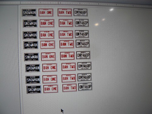 Smokey and the Bandit License Plate Variety 1:24 Custom