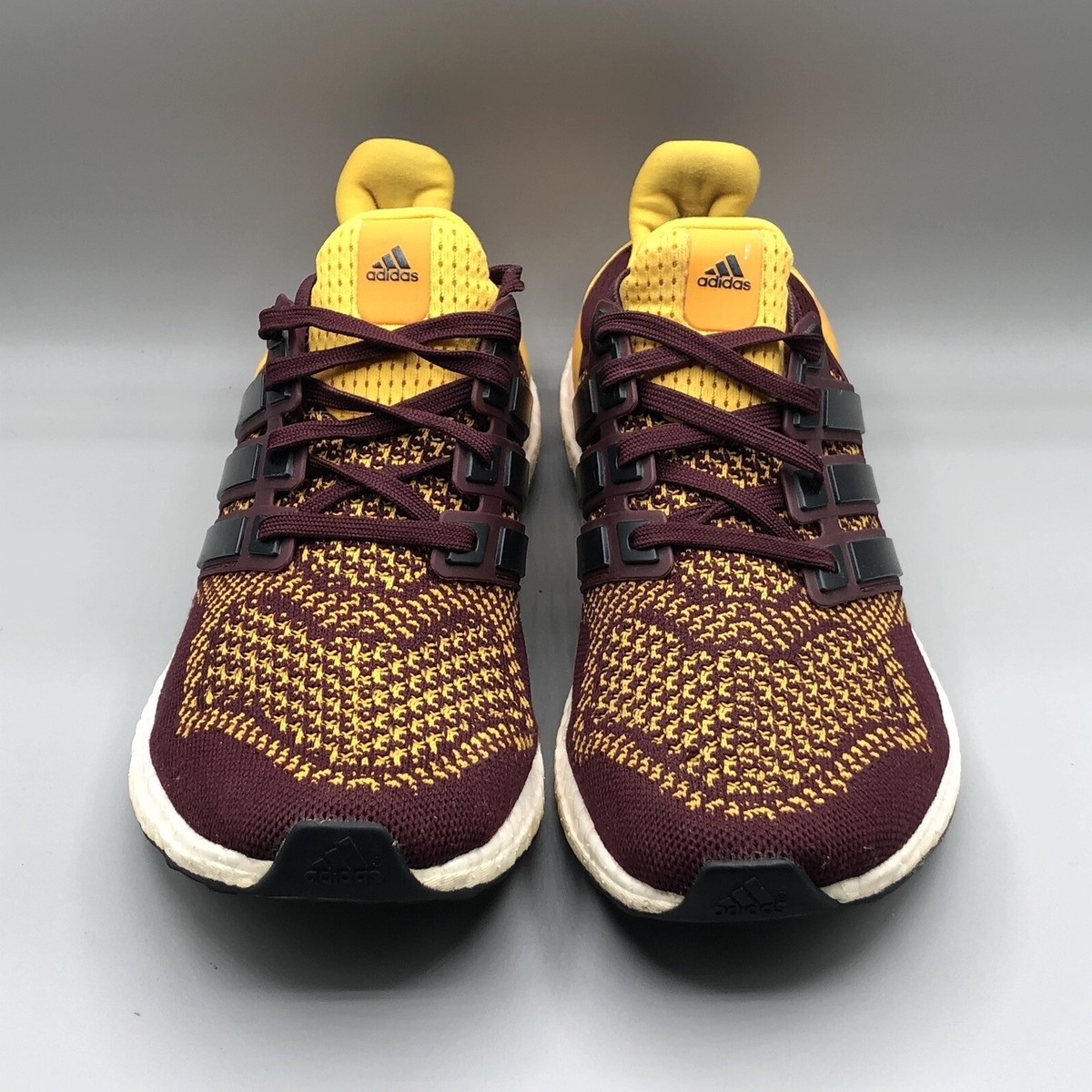 Adidas UltraBoost 1.0 ASU Sun Devils PE Running Shoes AQ7848 Mens 7.5 Red  Yellow