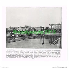 PORTSMOUTH, THE HARD, HANTS, ENGLAND, Book Illustration, c1895