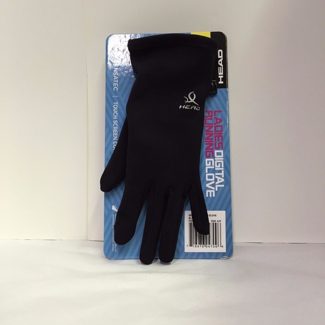 NWT Head Ladies Size SMALL S Digital Running Glove Gloves W//Sensatec Touch Black