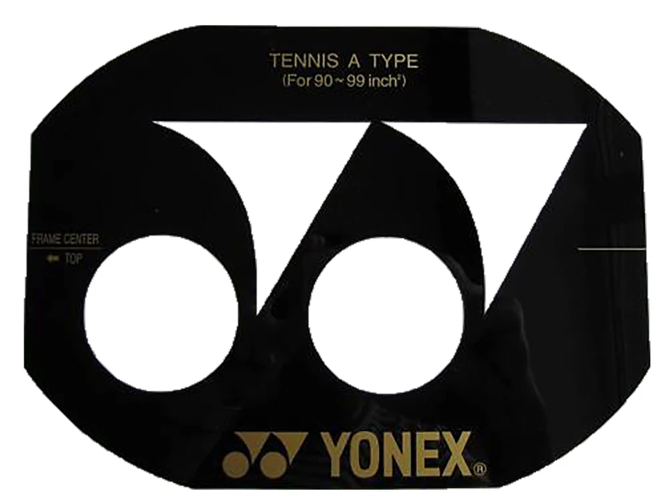 YONEX TENNIS SCHABLONENKARTE FÜR 90 BIS 99 ZOLL