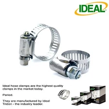 IDEAL Box of 10 Hose Clamps Micro-Gear Size #6 / 8-22mm 5/16-7/8"