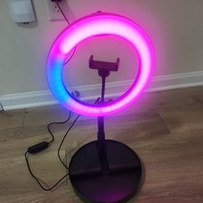 Portable LED Ring Light Self-Storing Vlogging Kit Sunpak Folding
