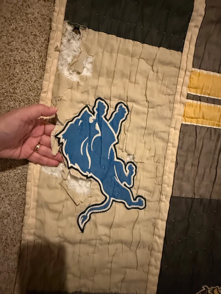 Edredones Pottery Barn Teen NFL Twin 68x86 – AFC (ligeramente usados) + NFC (necesita reparación) Foto 4 de 4