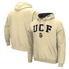 Men's Colosseum Gold UCF Knights Arch  Logo Hoodie
