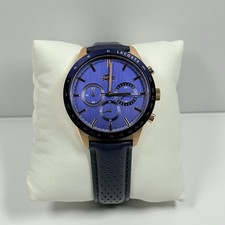 Lacoste Boston 2011111 Blue Dial Chronograph Blue Leather Band Men s Watch