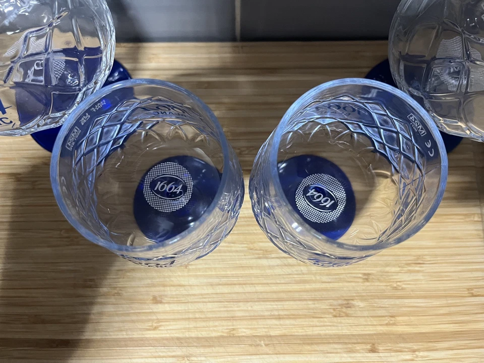 Set of Kronenbourg 1664 Blanc 2 x Pint & 2 x 1/2’s Glass Brand New Genuine - Image 2 of 4