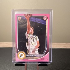 2025/26  Bowman Topps Rookie Pink Parallel #50/175 Taelon Peter Indiana Pacers