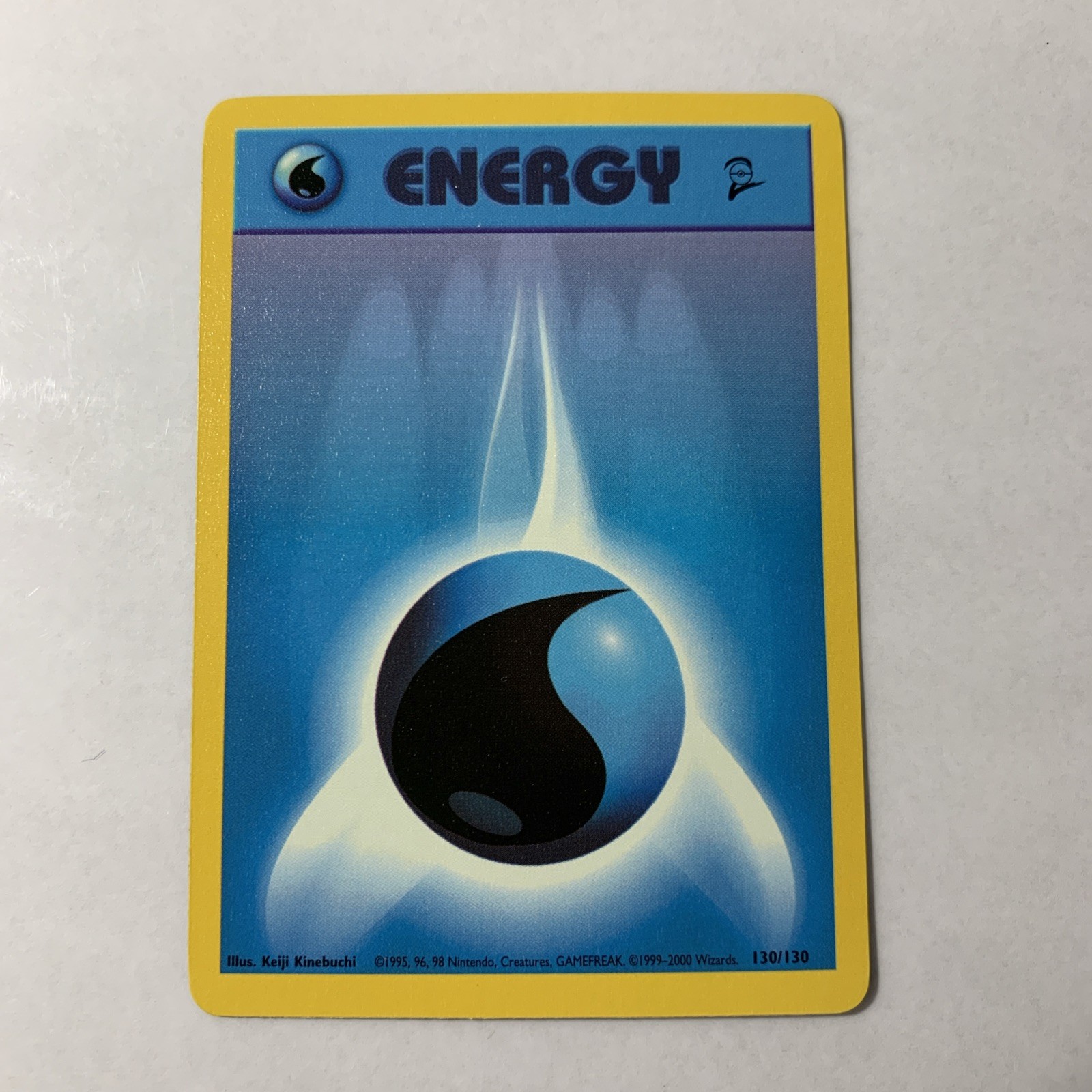 Water Energy 130/130 Pokemon Card (Base Set 2)