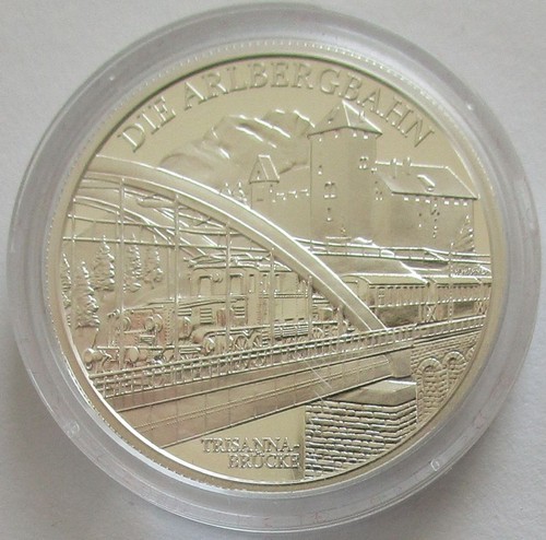 Österreich 20 Euro 2009 Eisenbahn Elektrifizierung der Bahn Silber - Picture 3 of 3