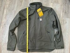    Carhartt Men  s Olive Drab Rain Defender Softshell Jacket   Size Large   