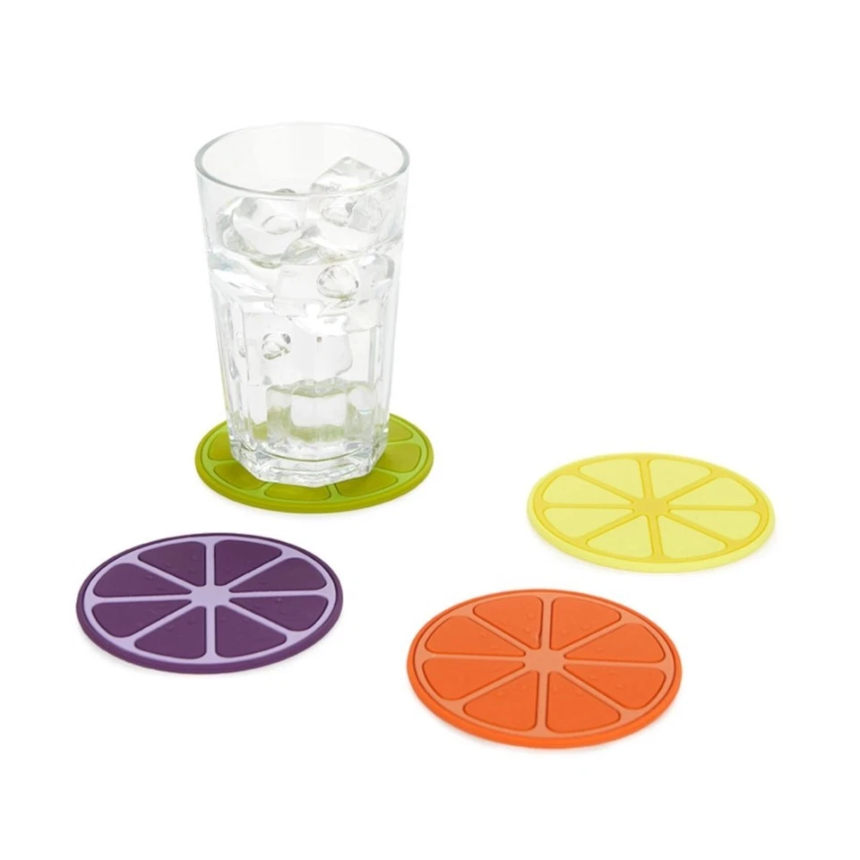 Sottobicchieri Frutta Party set da 4 - Immagine 2 di 3