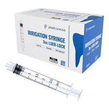 100 3ml Luer Lock Syringe without Needle, Disposable Slip Tip Clear