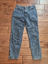 80s Vintage Sasson Acid Wash Jeans Ankle Zipper High Rise 100 Cotton Size 13