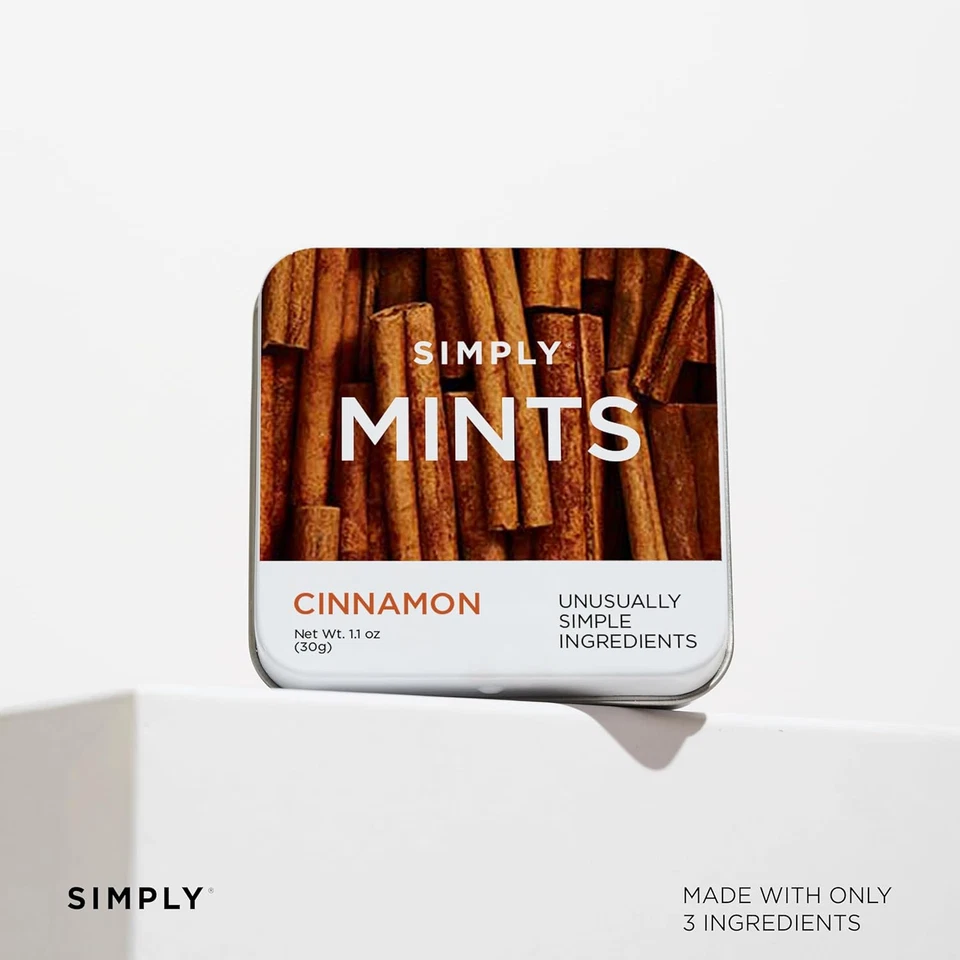 SIMPLY Mints | Cinnamon Breath Mints | Pack of Six (180 Pieces Total) | Breath F - Image 3 of 4
