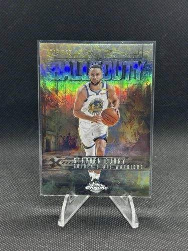 2025 Topps Chrome Stephen Curry Refractors Yellow (RAW)