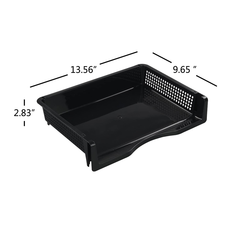 Wekioger Plastic Paper Size Organizer Tray, Stackable File Basket, 6 ...