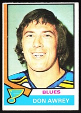 1974-75 O-Pee-Chee Don Awrey St. Louis Blues #80