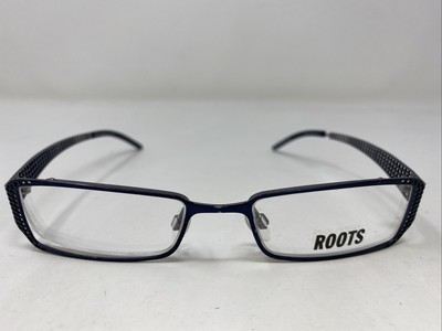 Roots RT411 NAVY CEN 51-18-130 Navy Blue/Silver Full Rim Eyeglasses Frame DY35