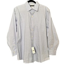 NWT Brooks Brothers Plaid Regular Fit Non-Iron Button Down Shirt Mens 15.5 34/35