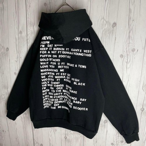 Future Cpfm 3D Print Logo Hoodie Black L - Picture 7 of 11