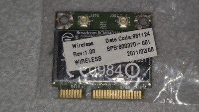 HP 625   WLAN WiFi Karte   598711-001   600370-001   Broadcom Bluetooth Modul