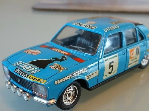Solido No50K kit Peugeot 504 Vintage Rally car Rallye Car  -  1/43 like Corgi