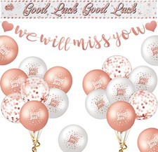 21 Pieces Sorry Your Leaving Decorations We Will Miss You Good Luck Banner Sash