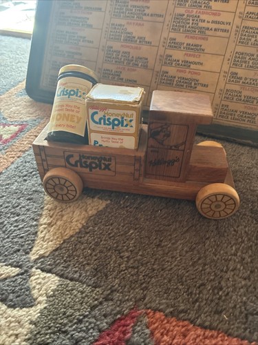 Kelloggs honey nut crispix truck jar box complete used car train cereal ...
