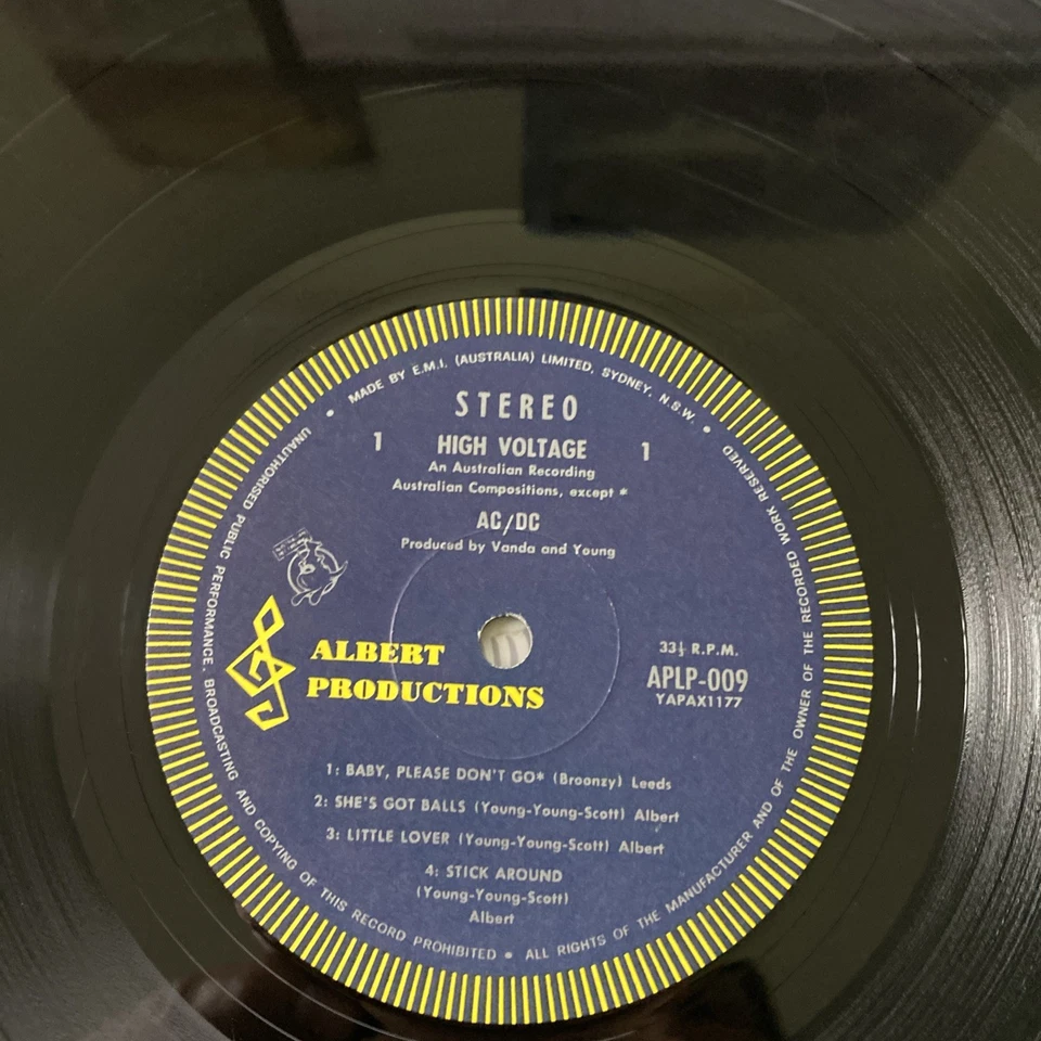 AC/DC High Voltage Vinyl LP Record Aussie 1975 Blue Roo 1st Pressing Broonzy CR - Image 4 of 4