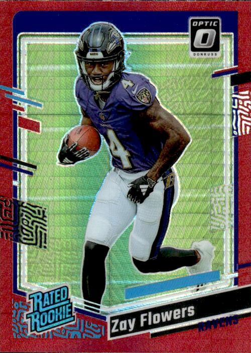 2023 Donruss Optic Red Hyper #210 Zay Flowers RAVENS RR
