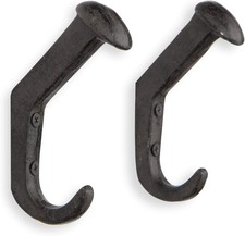 Rustic State Slack Wall Mount Cast Iron Hooks Coat Towel Hanger 20 Hanger Pack 
