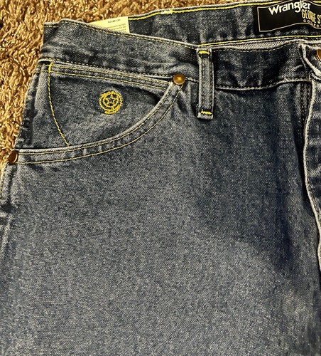 NWT Wrangler George Strait Cowboy Cut Original Fit Denim Blue Jeans 34x32 - Picture 4 of 5