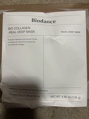BIODANCE Bio-Collagen Real Deep Mask, Hydrating Overnight Hydrogel Mask 4 Sheets