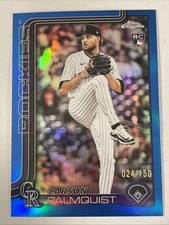 Carson Palmquist - #042 - BLUE REFRACTOR- /150 - 2025 Topps Chrome - Rockies