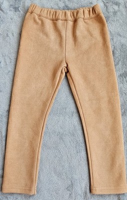 Girl's Suede Tan Leggings (5)