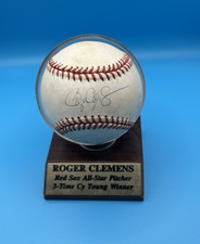 Roger Clemens Signed Autographed Baseball Boston Red Sox 3-time Cy Young Winner