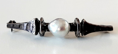 PERLI ° SILBER DESIGN BROSCHE ° 925 / ooo ° Meistermarke Pe ° PERLE °