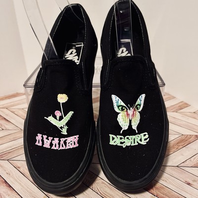 VANS Slip On Morph Blackout Platform M 4 W 5.5 Awaken Desire Glows in the Dark