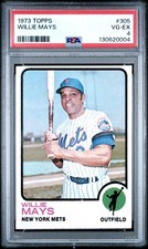 1973 TOPPS #305 WILLIE MAYS PSA 4