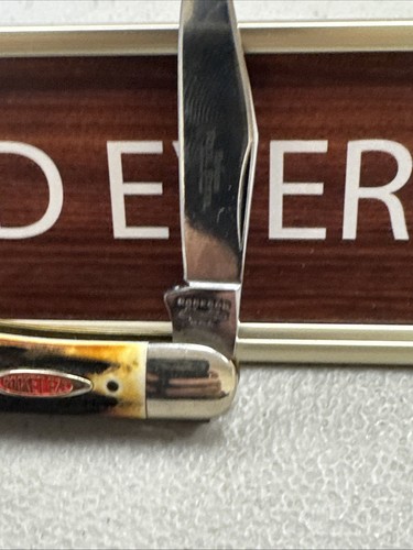 Robeson POCKETEZE by Queen Whittler Knife - Stag Handles - D2 Steel - No Box - Picture 4 of 24