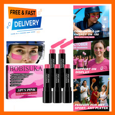 Pink Face Paint Stick 5PCS Oil Based Body Painting Kit for Sports Halloween