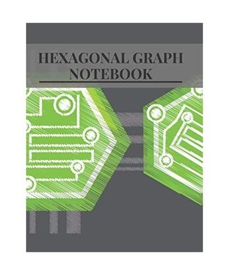 Hexagonal Graph Notebook: Graph Paper Notebook 8.5 x 11, Hexagon Paper Book for 