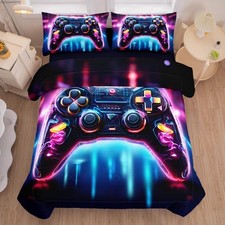5PCS Gaming Comforter Sets Twin,Gaming Bedding Set for Boys Teens ,Game Contr...