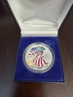 2000 American Silver Eagle Colorized In Capsule & Box 1 Troy Oz .999 Fine Silver