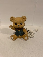 VTG Porcelain Teddy Bear Electric Night Light Figurine Home Decor Lighting