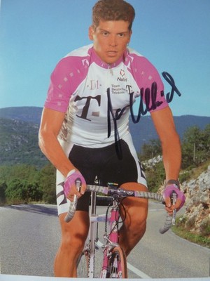 AUTOGRAMMKARTE JAN ULLRICH ,ORIGINAL UNTERSCHRIFT , 10,5x14cm, AUF DINA4 BOGEN