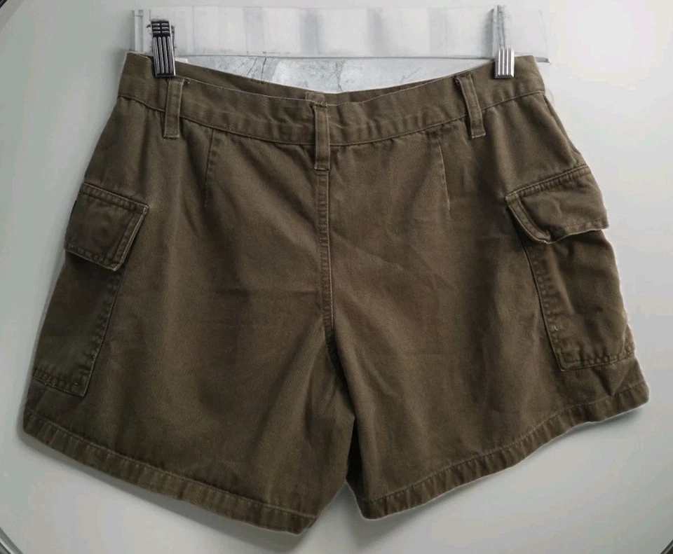 Steve & Barrys Mujer Talla 8 Verde Ejército Pantalones Cortos Carga Exterior Informal Preppy Foto 2 de 4