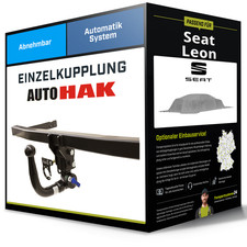 Abnehmbare Anhängerkupplung für SEAT Leon 03.2009-12.2013 II Typ 1P1 Auto Hak